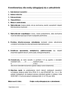 Kwestionariusz