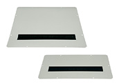 Cable entry plateswith brush strip