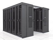 Przyk�adowe wykonanie serwerowni ZPAS 
Data Center sk�adaj�cej si� z 8 szaf SZB SE 47 U, 800x1000 mm